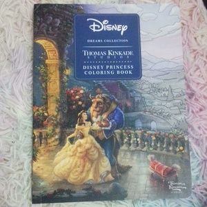 Disney Dreams Collection Thomas Kinkade Studios Disney Princess Coloring Book!